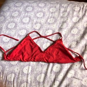Red bikini top